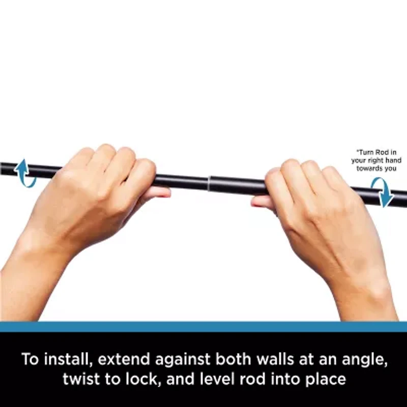Kenney Tate 5/8 IN Adjustable Curtain Rod