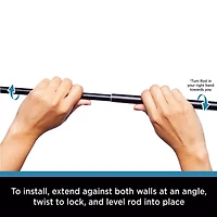 Kenney Tate 5/8 IN Adjustable Curtain Rod