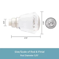 Kenney Cersei 5/8 IN Adjustable Curtain Rod