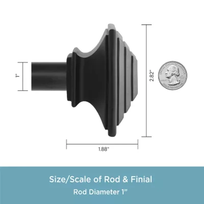 Kenney Mission 1 IN Adjustable Curtain Rod