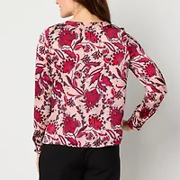 Liz Claiborne Womens Long Sleeve Blouse