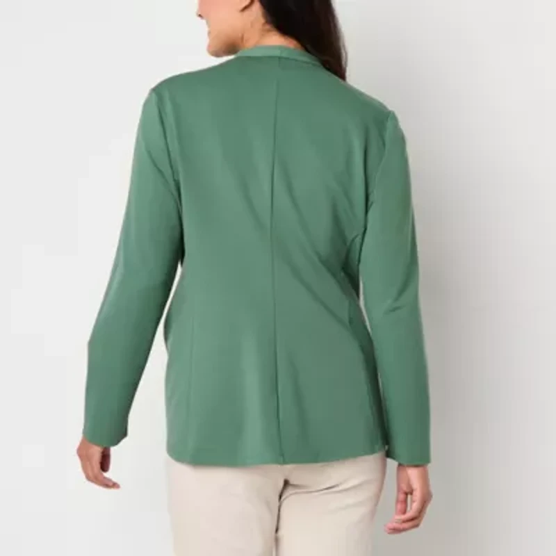 Liz Claiborne Womens Long Sleeve Open Front Cardigan
