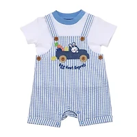 Baby Starters Easter Boys 2-pc. Shortall Set