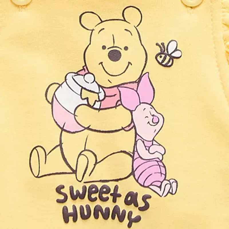 Disney Baby Girls 2-pc. Winnie The Pooh Shortall Set
