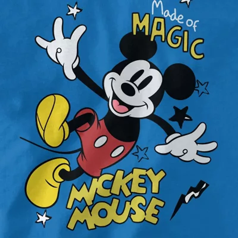 Disney Collection Little & Big Kid Boys Crew Neck Short Sleeve Regular Fit Mickey Mouse Graphic T-Shirt
