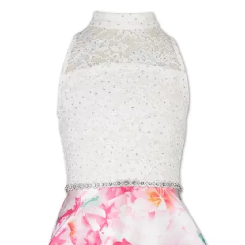 Speechless Big Kid Girls Plus Sleeveless Fit + Flare Dress