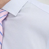 Haggar Mens Classic Fit Wrinkle Free Long Sleeve Dress Shirt