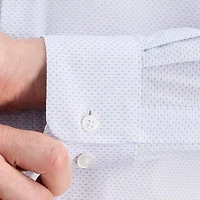 Haggar Mens Classic Fit Wrinkle Free Long Sleeve Dress Shirt