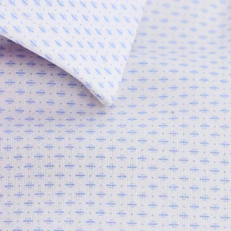 Haggar Mens Classic Fit Wrinkle Free Long Sleeve Dress Shirt