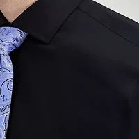 Haggar Mens Classic Fit Wrinkle Free Long Sleeve Dress Shirt