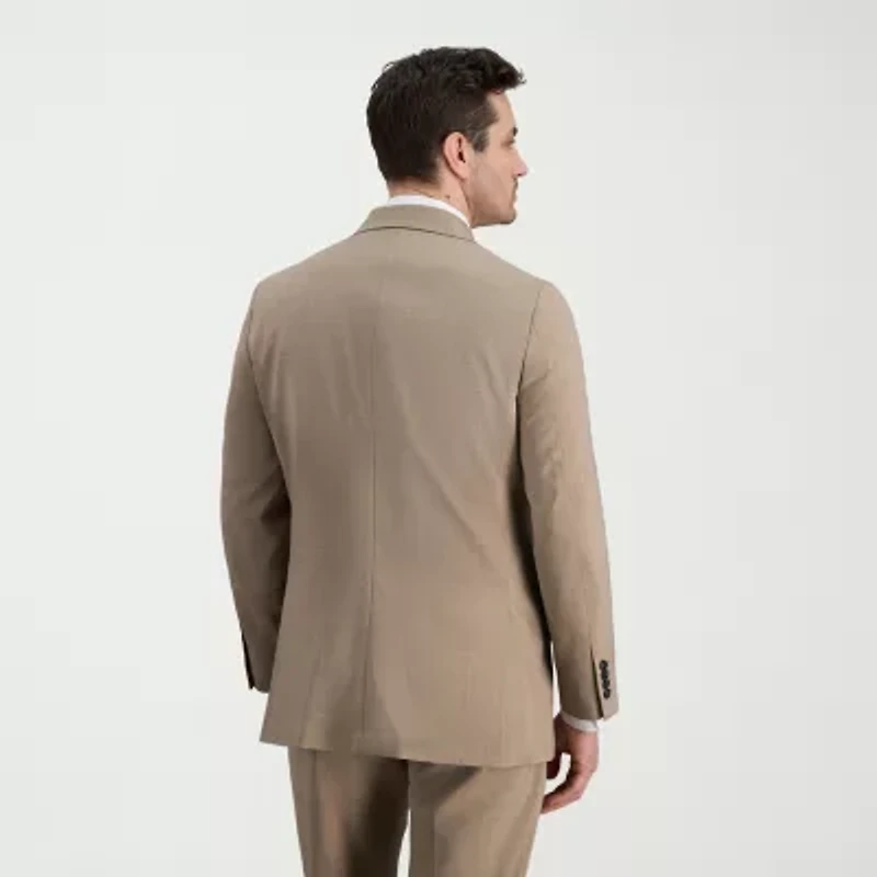 Haggar Smart Wash Mens Classic Fit Plaid Suit Jacket