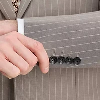 Haggar JMH Mens Classic Fit Striped Suit Jacket