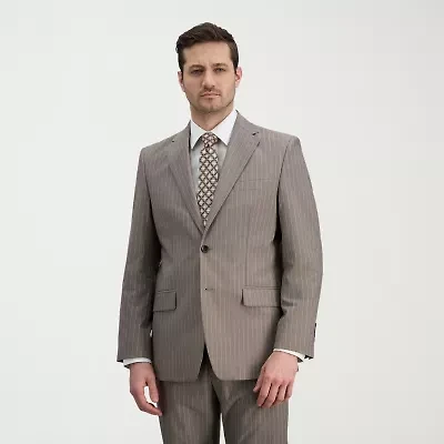 Haggar JMH Mens Classic Fit Striped Suit Jacket