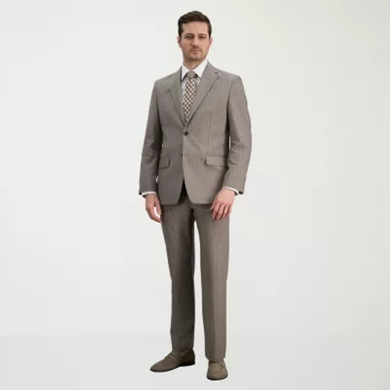 Haggar JMH Mens Classic Fit Striped Suit Jacket