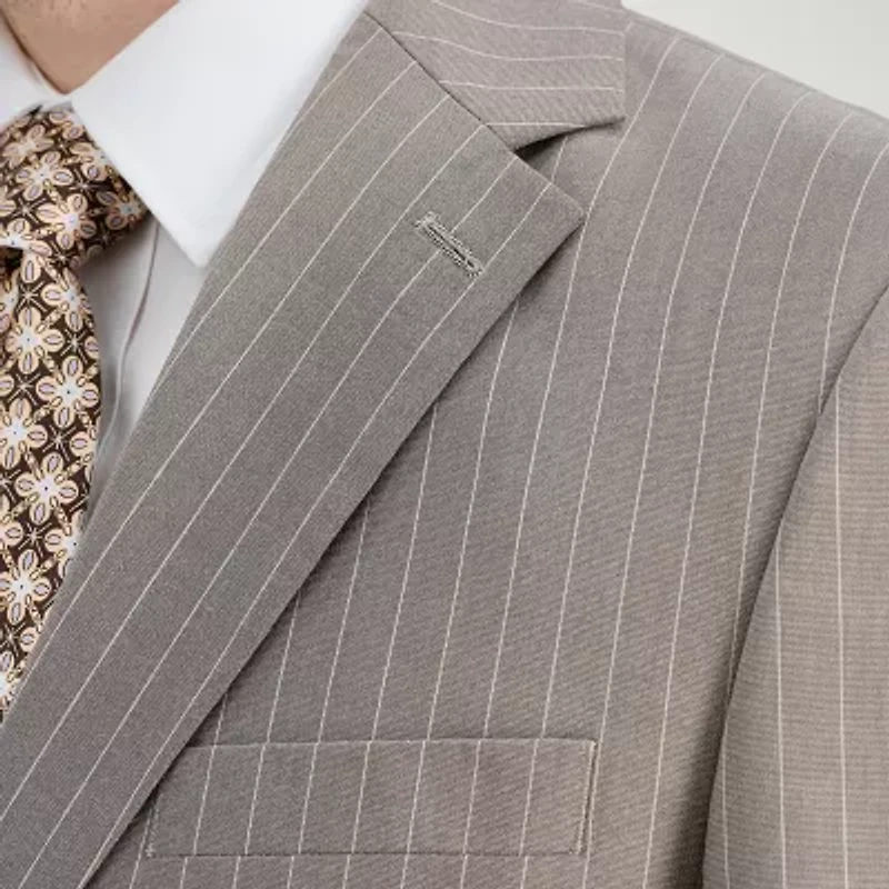 Haggar JMH Mens Classic Fit Striped Suit Jacket