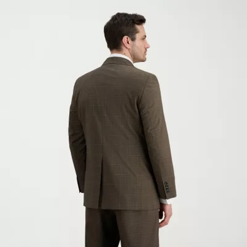 Haggar JMH Mens Classic Fit Plaid Suit Jacket