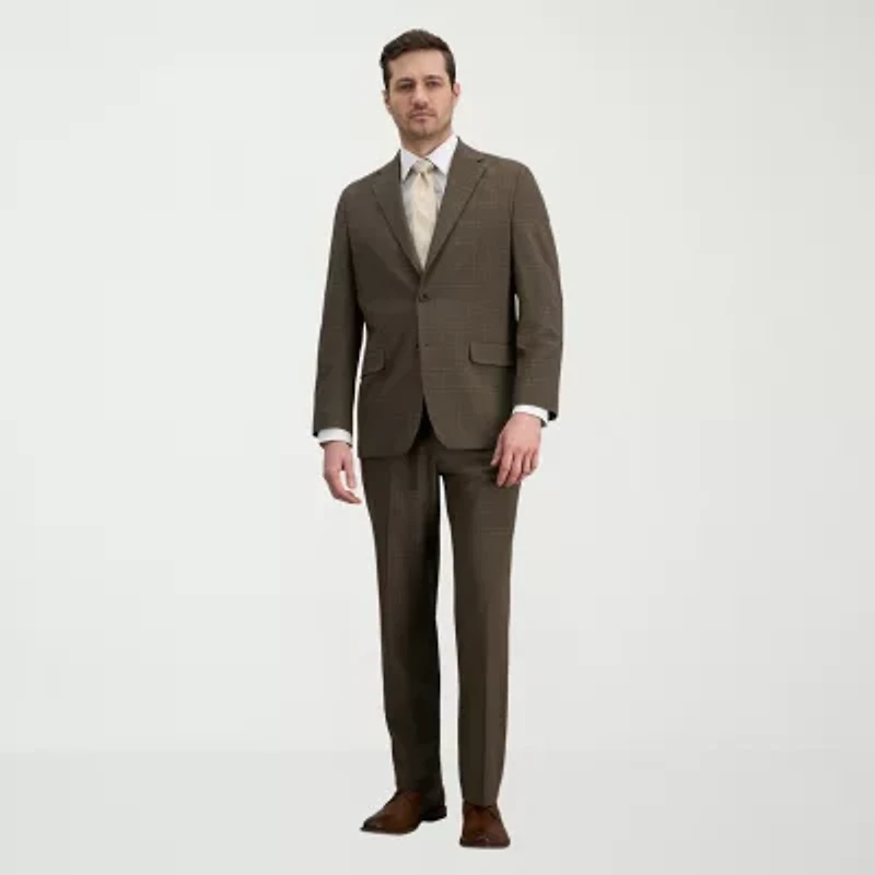 Haggar JMH Mens Classic Fit Plaid Suit Jacket