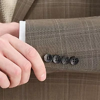 Haggar JMH Mens Classic Fit Plaid Suit Jacket