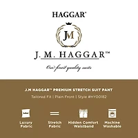 Haggar JMH Premium Stretch Mens Classic Fit Pleated Front Suit Pant