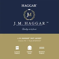Haggar JMH Sharkskin Windowpane Mens Stretch Fabric Classic Fit Suit Jacket