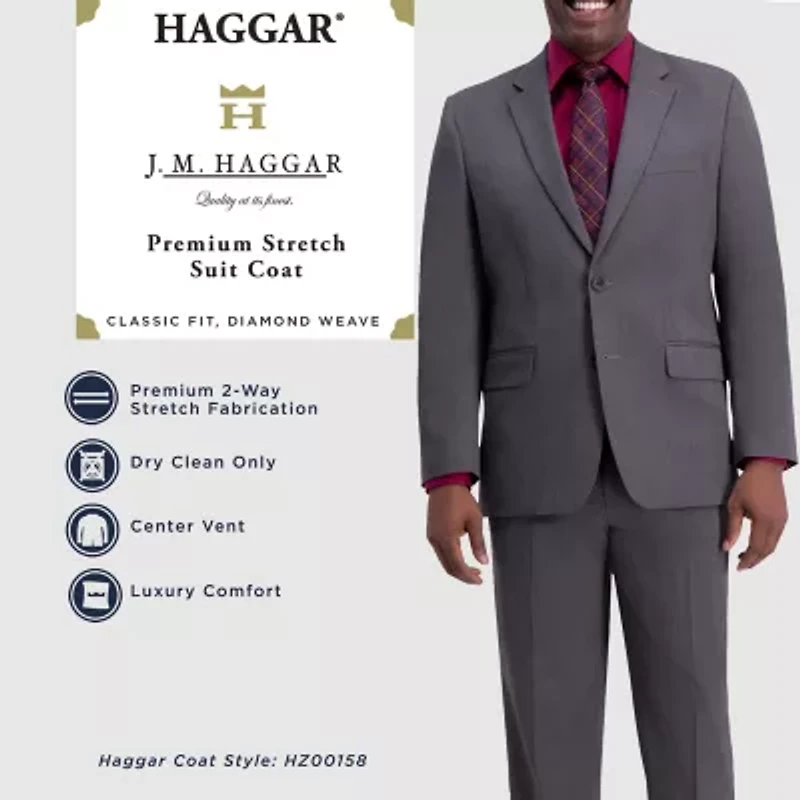 Haggar JMH Diamond Mens Stretch Fabric Classic Fit Suit Jacket