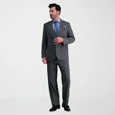 Haggar Mens Regular Fit Dress Flat Front Pant