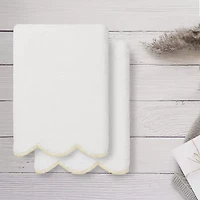 Linum Home Textiles Adornia Scallop 2-pc. Hand Towel