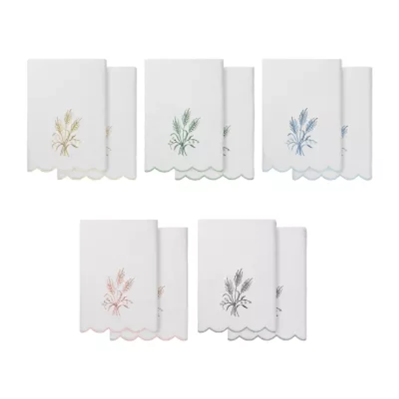 Linum Home Textiles Whitney Scallop -pc. Quick Dry Bath Towel Set
