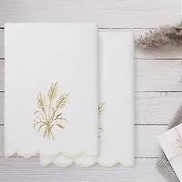 Linum Home Textiles Whitney Scallop -pc. Quick Dry Bath Towel Set