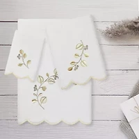 Linum Home Textiles Wild Branch Scallop -pc. Quick Dry Bath Towel Set