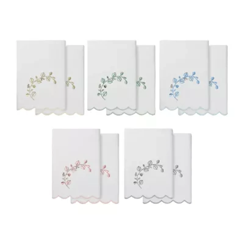 Linum Home Textiles Wild Branch Scallop 2-pc. Quick Dry Bath Towel Set