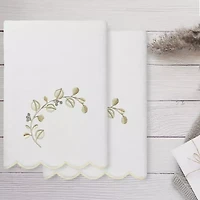 Linum Home Textiles Wild Branch Scallop 2-pc. Quick Dry Bath Towel Set