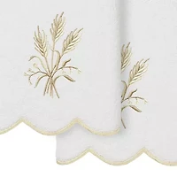 Linum Home Textiles Whitney Scallop 2-pc. Embellished Hand Towel