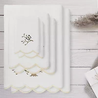 Linum Home Textiles Teresa Scallop -pc. Quick Dry Bath Towel Set