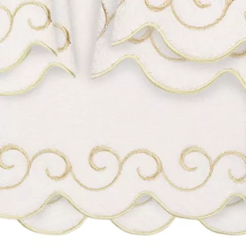 Linum Home Textiles Simplicity Scallop -pc. Quick Dry Bath Towel Set