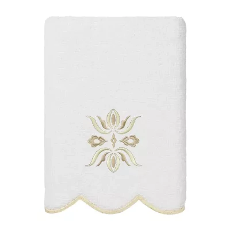Linum Home Textiles Flower Crest Scallop 3-pc. Quick Dry Bath Towel Set
