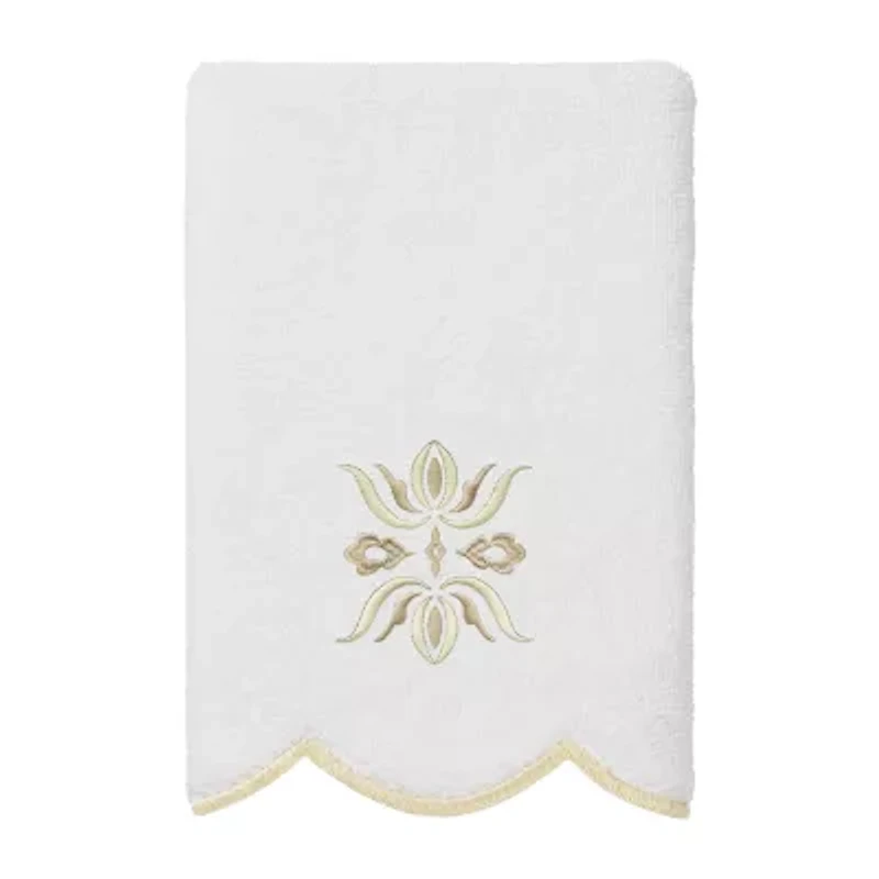 Linum Home Textiles Flower Crest Scallop 3-pc. Quick Dry Bath Towel Set
