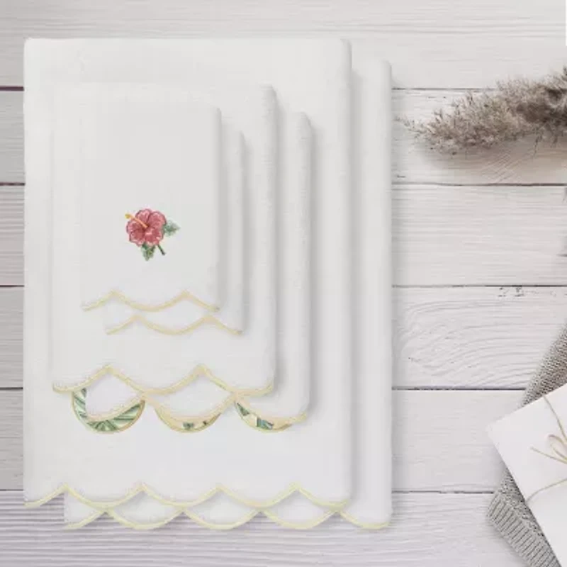 Linum Home Textiles Maui Scallop 6-pc. Quick Dry Bath Towel Set