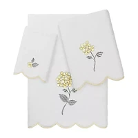 Linum Home Textiles Hydea Scallop 3-pc. Quick Dry Bath Towel Set