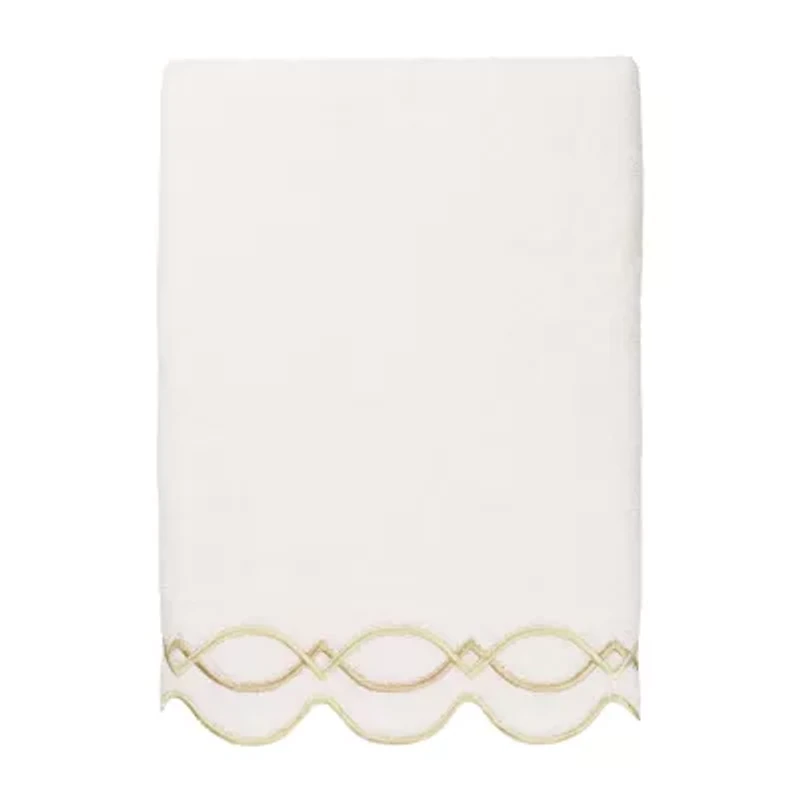 Linum Home Textiles Diamond Chain Scallop -pc. Quick Dry Bath Towel Set