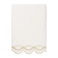 Linum Home Textiles Diamond Chain Scallop -pc. Quick Dry Bath Towel Set