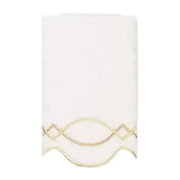 Linum Home Textiles Diamond Chain Scallop -pc. Quick Dry Bath Towel Set