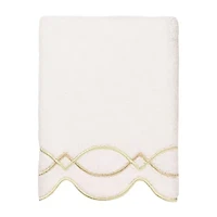 Linum Home Textiles Diamond Chain Scallop -pc. Quick Dry Bath Towel Set