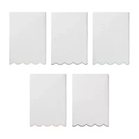 Linum Home Textiles Adornia Scallop Quick Dry Bath Towel Set