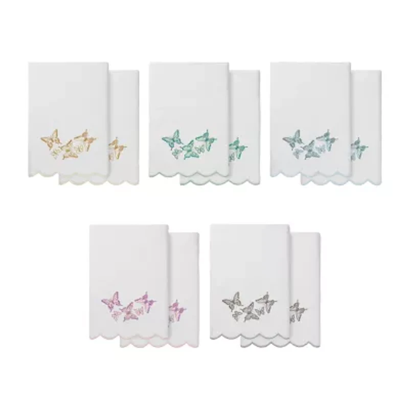 Linum Home Textiles Britney Scallop -pc. Quick Dry Bath Towel Set