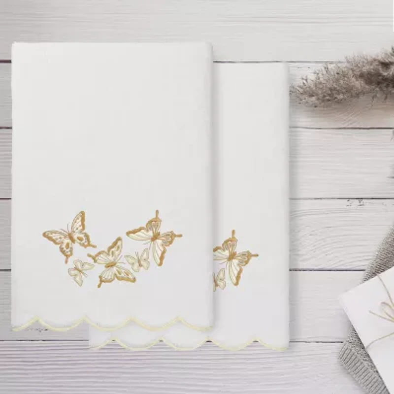 Linum Home Textiles Britney Scallop -pc. Quick Dry Bath Towel Set