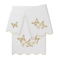 Linum Home Textiles Britney Scallop 3-pc. Quick Dry Bath Towel Set