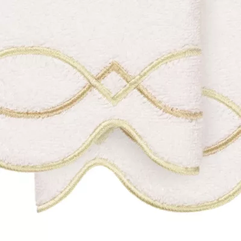 Linum Home Textiles Diamond Chain Scallop 2-pc. Hand Towel