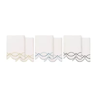 Linum Home Textiles Diamond Chain Scallop 2-pc. Hand Towel