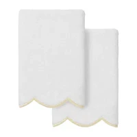 Linum Home Textiles Adornia Scallop 2-pc. Fingertip Towel